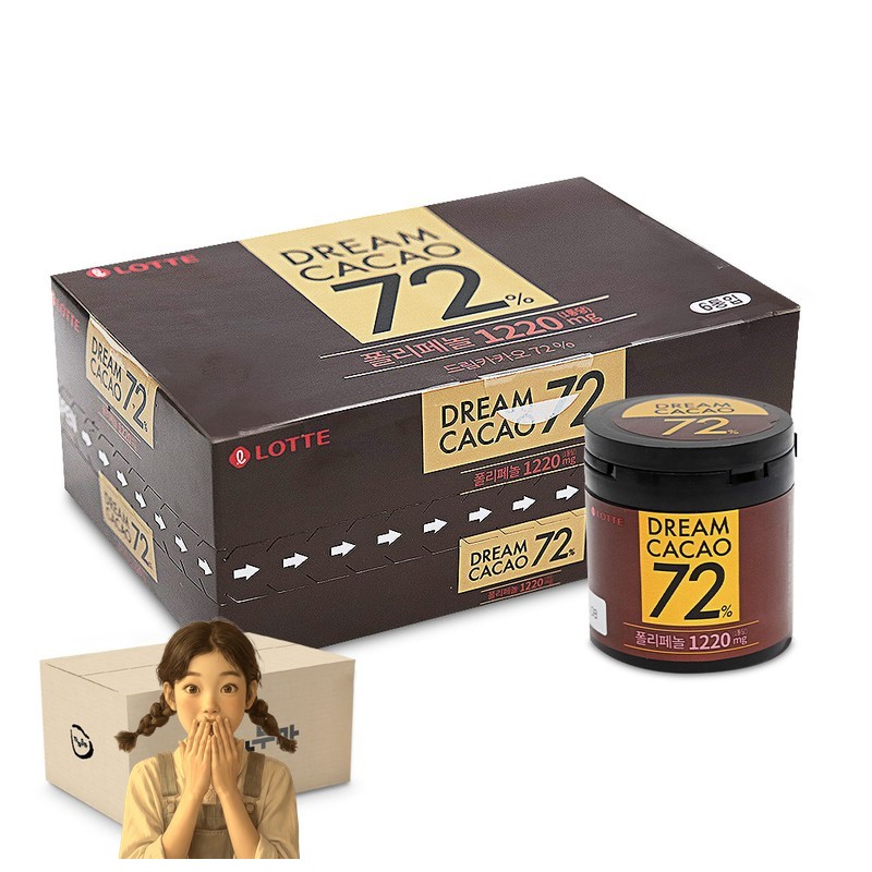 드림 카카오 72 86gx6개 4통 초콜릿 초코볼