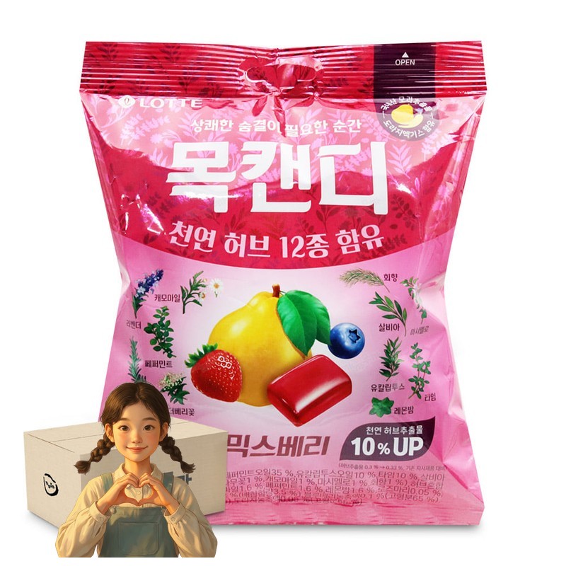 목캔디 믹스베리 217gx6개