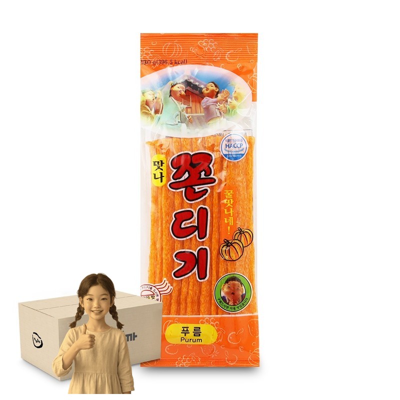 푸름 맛나 쫀디기 130g 1박스-20개 쫀드기