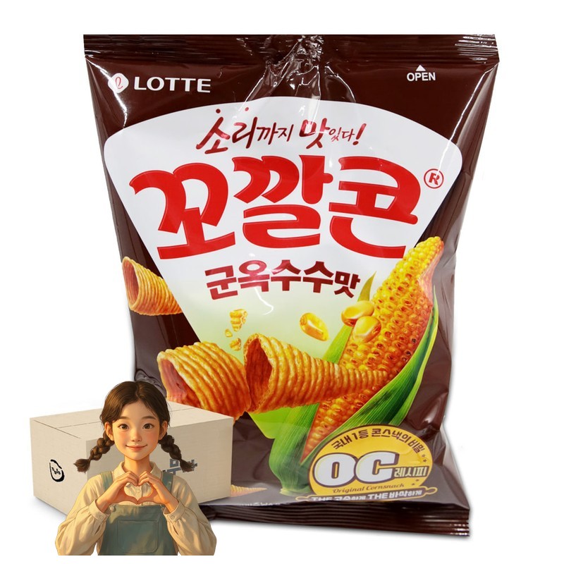 꼬깔콘 군옥수수맛 67gx12개 스낵 사무실간식