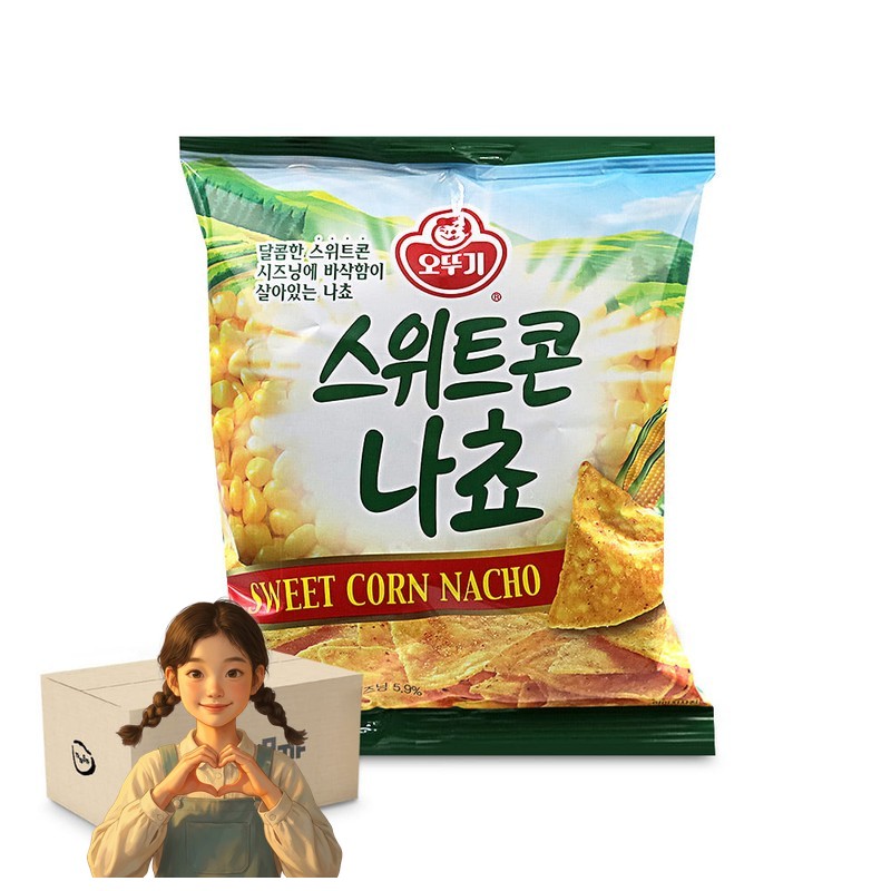 오뚜기 스위트콘 나쵸 60g 1박스-12개 스낵 간식거리