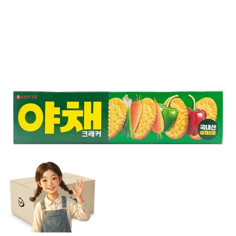 야채 크래커 83g 1박스-30개 크래커 간식