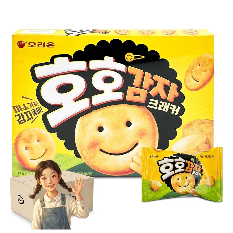 오리온 호호감자 크래커 177g 1박스-16개 바삭한 식감