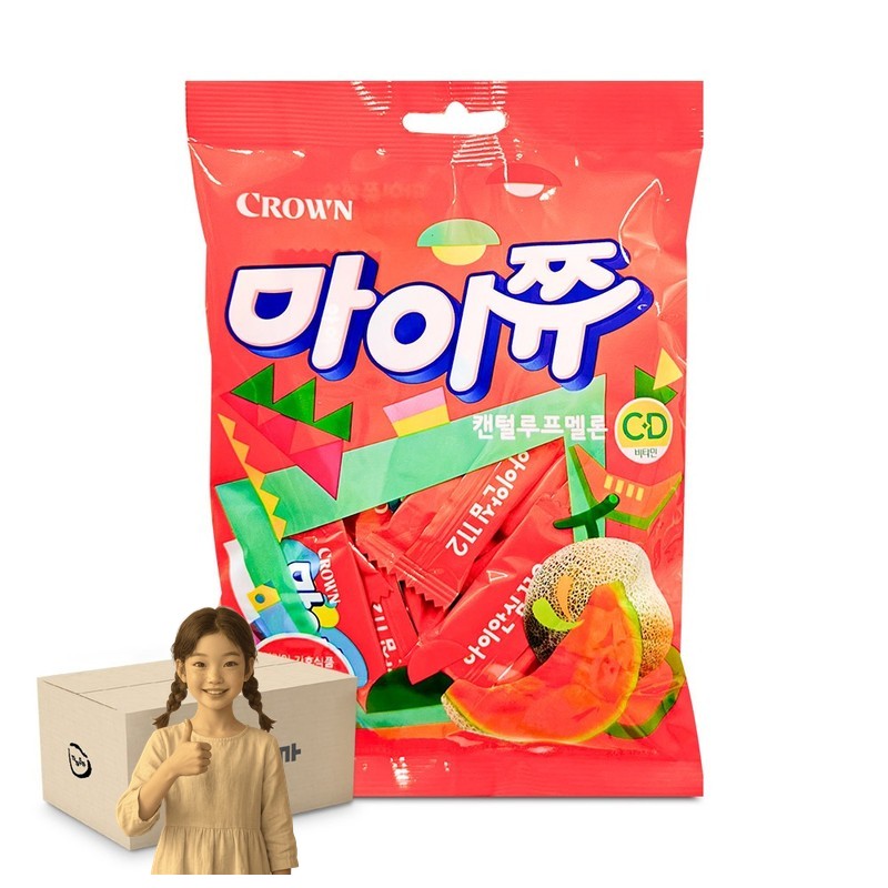 크라운 마이쮸 캔털루프 멜론 100g 1박스-20개