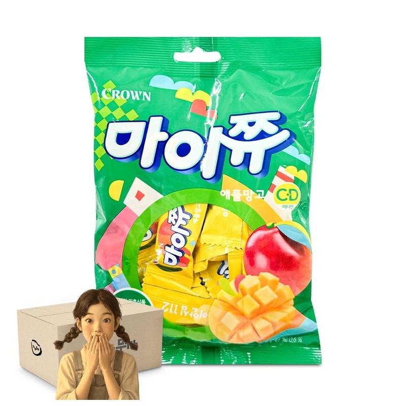 크라운 마이쮸 애플망고 100g 1박스-20개