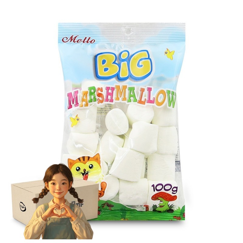 멜로 빅 머쉬멜로우 100g 1박스-24개 마시멜로