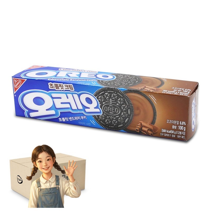 오레오 초콜릿크림 100g 1박스-24개