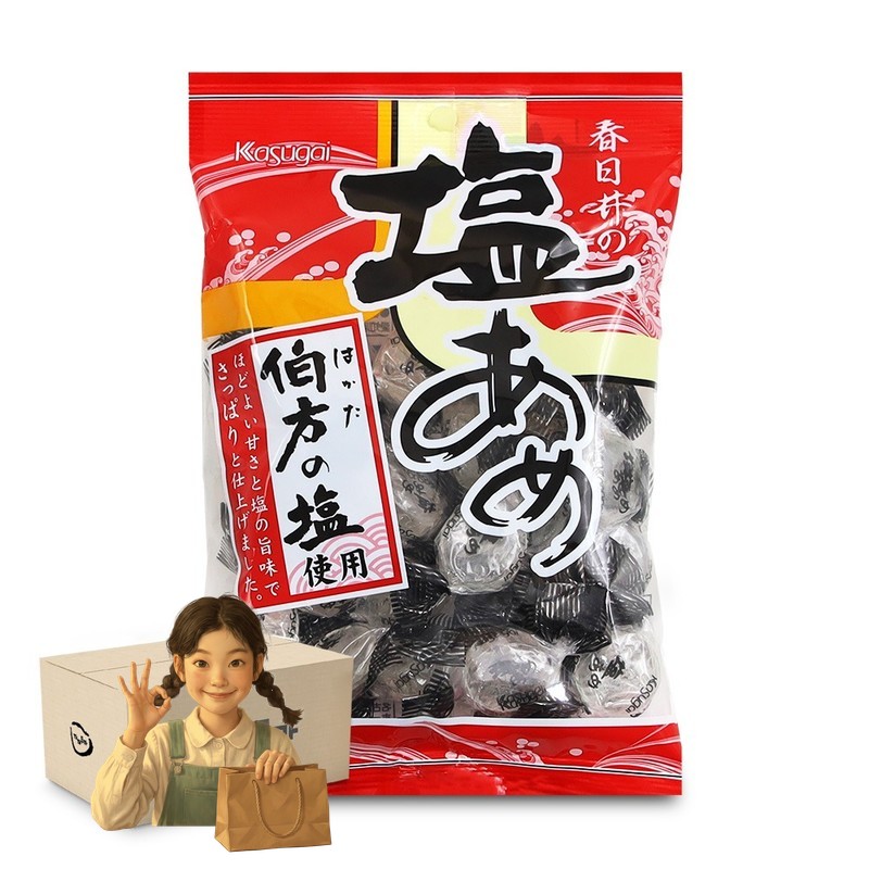 카수가이 소금맛사탕 140g 일본사탕 1박스-12개