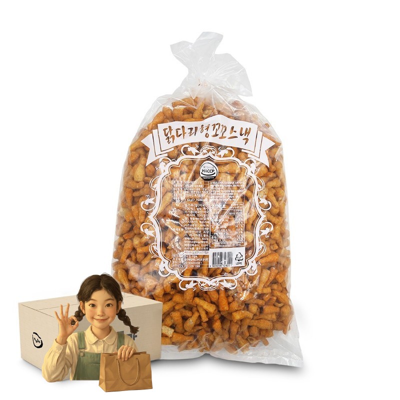 신흥 닭다리형 꼬꼬스낵 1.6kg 1박스-2개