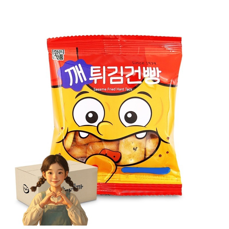 정든 깨튀김 건빵 30g 1박스-100개