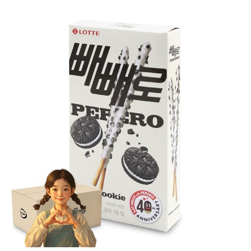 빼빼로 화이트쿠키 37gx40개