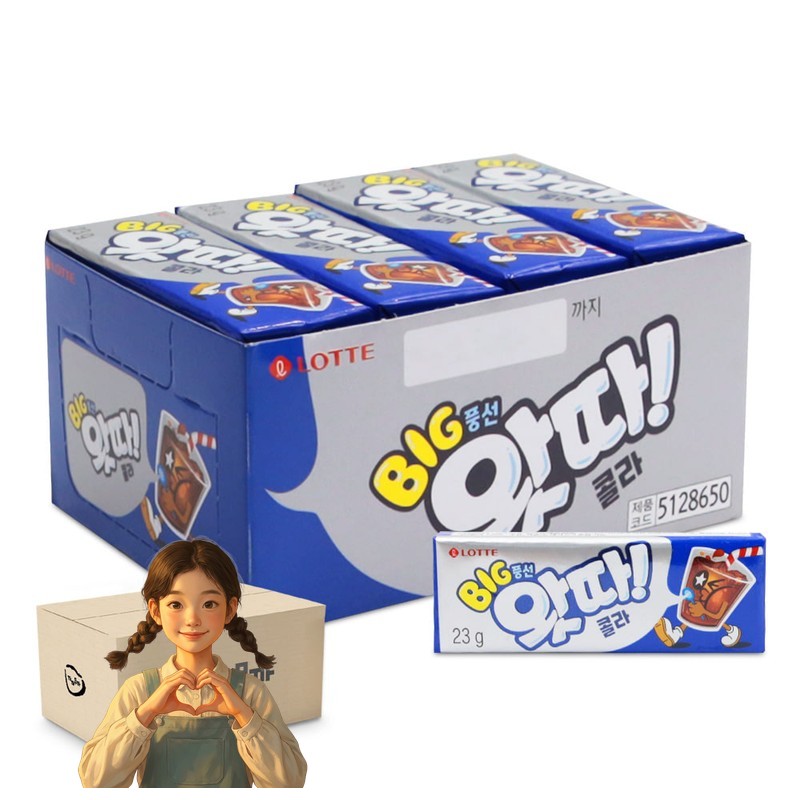 왓따 콜라 빅 풍선껌 23gx16개 1박스-9통