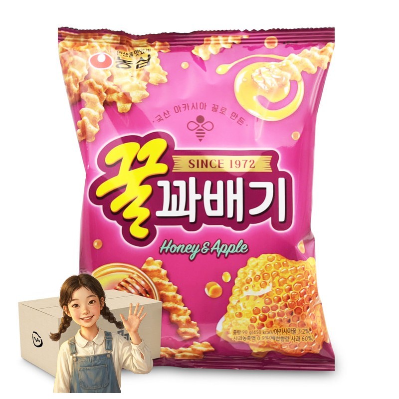 농심 꿀꽈배기 90gx20개