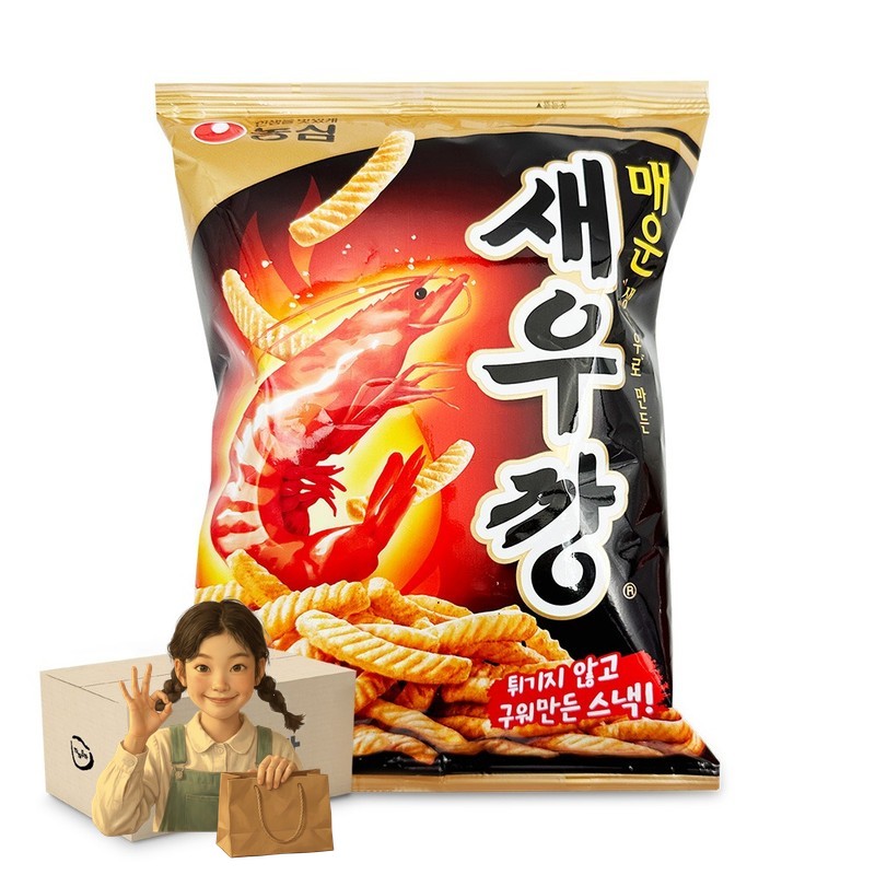 농심 매운 새우깡 90gx20개