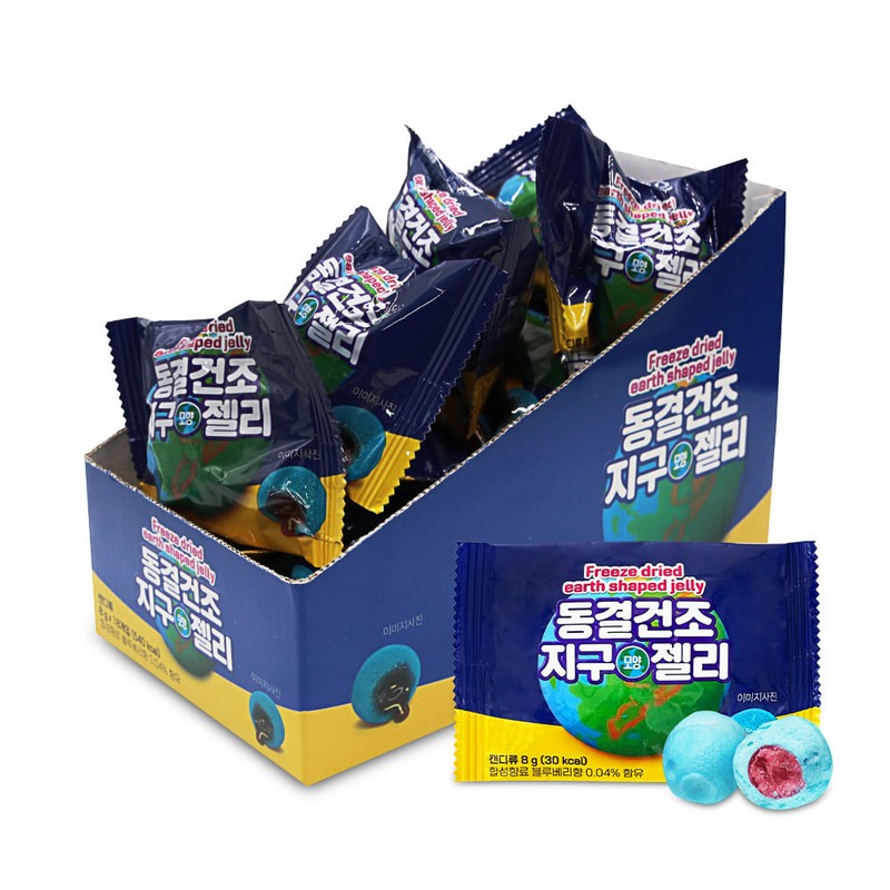 동결건조 지구모양 젤리 8gx18개 지구젤리