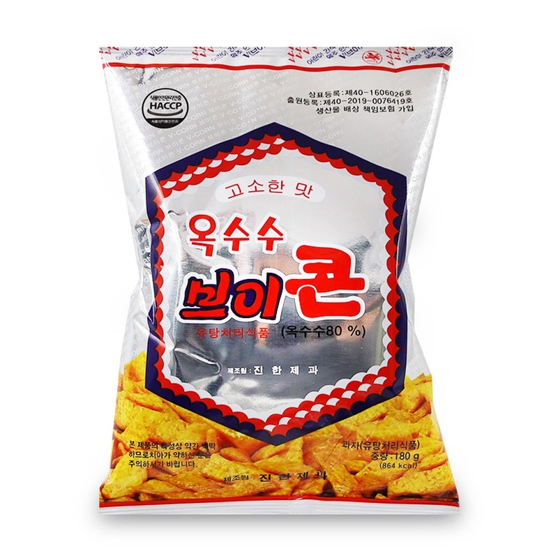 진한 옥수수 브이콘 180gx10개