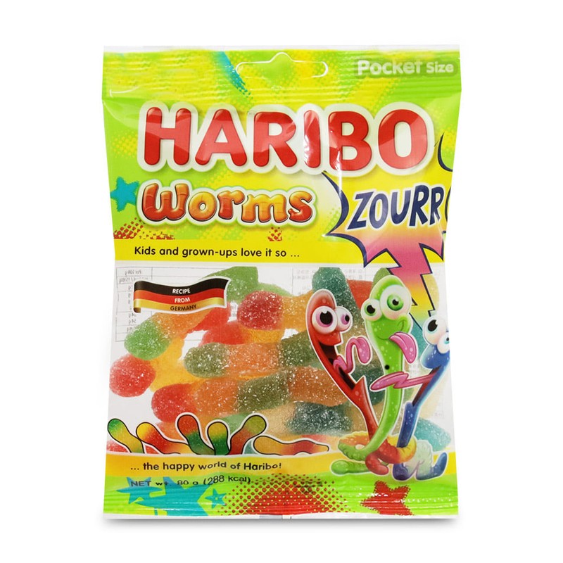 하리보 웜즈 사우어 80g
