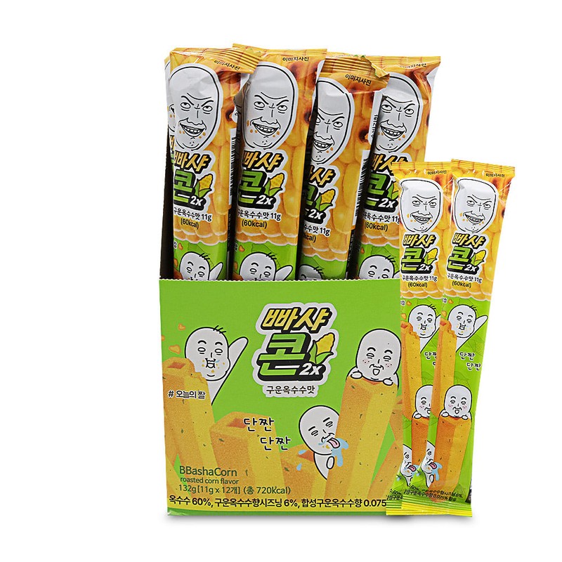 빠샤 콘 2X 구운옥수수맛 11gx12개 1통