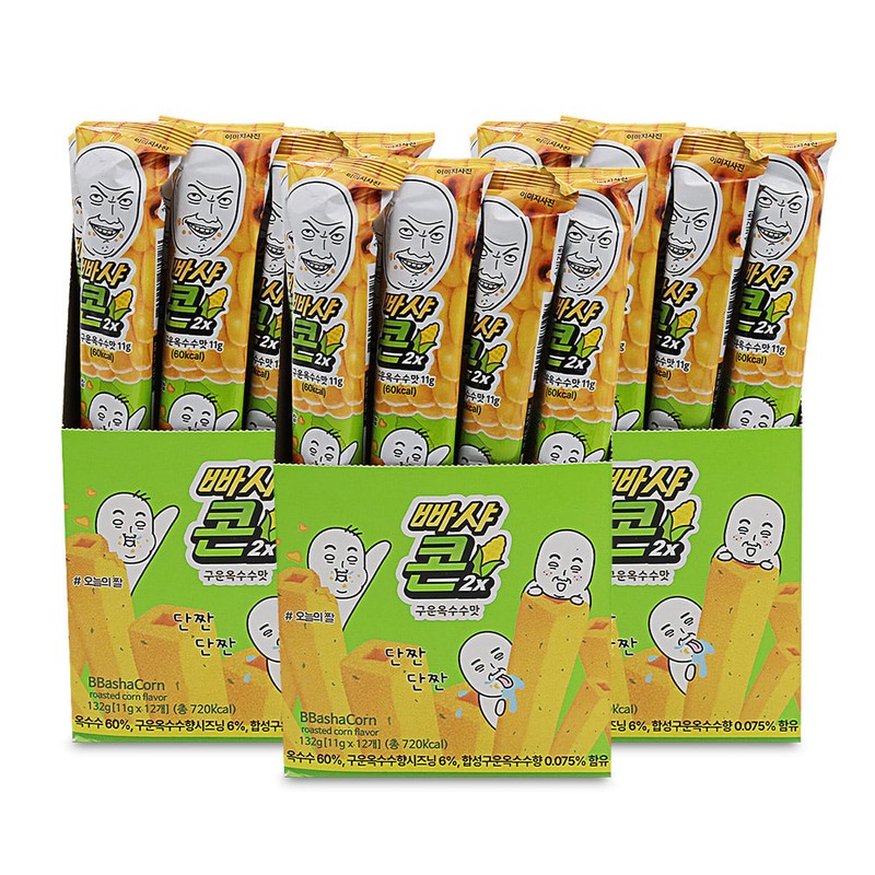 빠샤 콘 2X 구운옥수수맛 11gx36개 3통