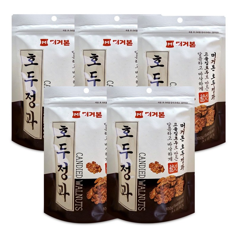 머거본 호두정과 100gx5개 견과 전통과자 영양간식