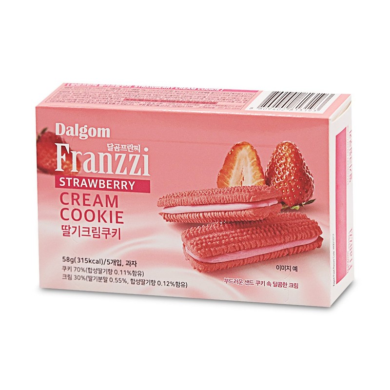프란찌 딸기크림 쿠키 58g 비스킷