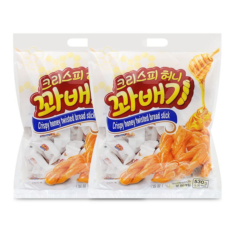 오성 크리스피 허니꽈배기 530gx2개 미니꽈배기