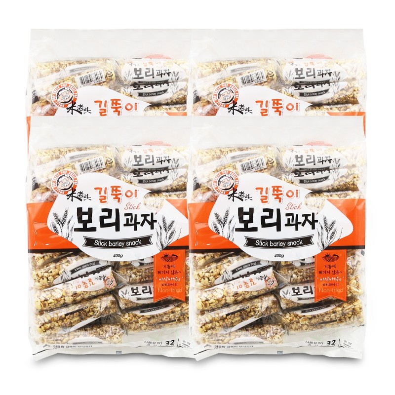 엉클팝 길쭉이 보리과자 400gx4개