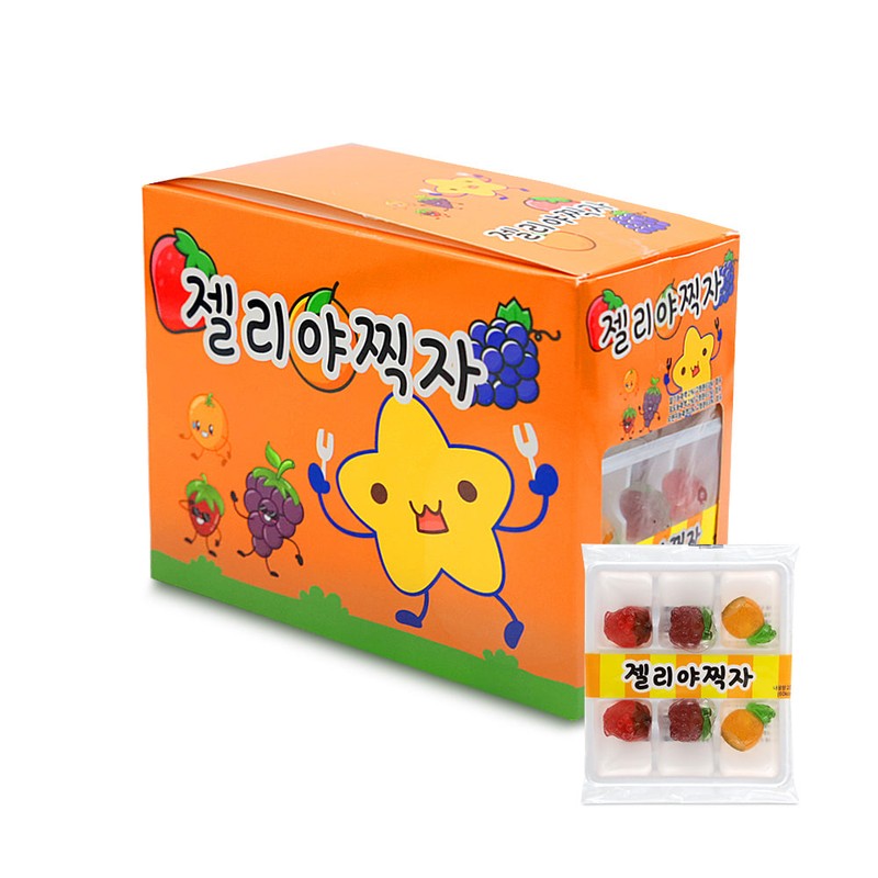 젤리야찍자 20gx20개 1통 과일모양젤리