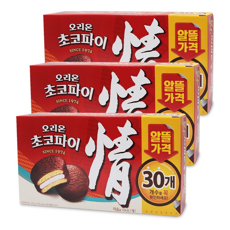 오리온 초코파이 1170g 30개입 x3개