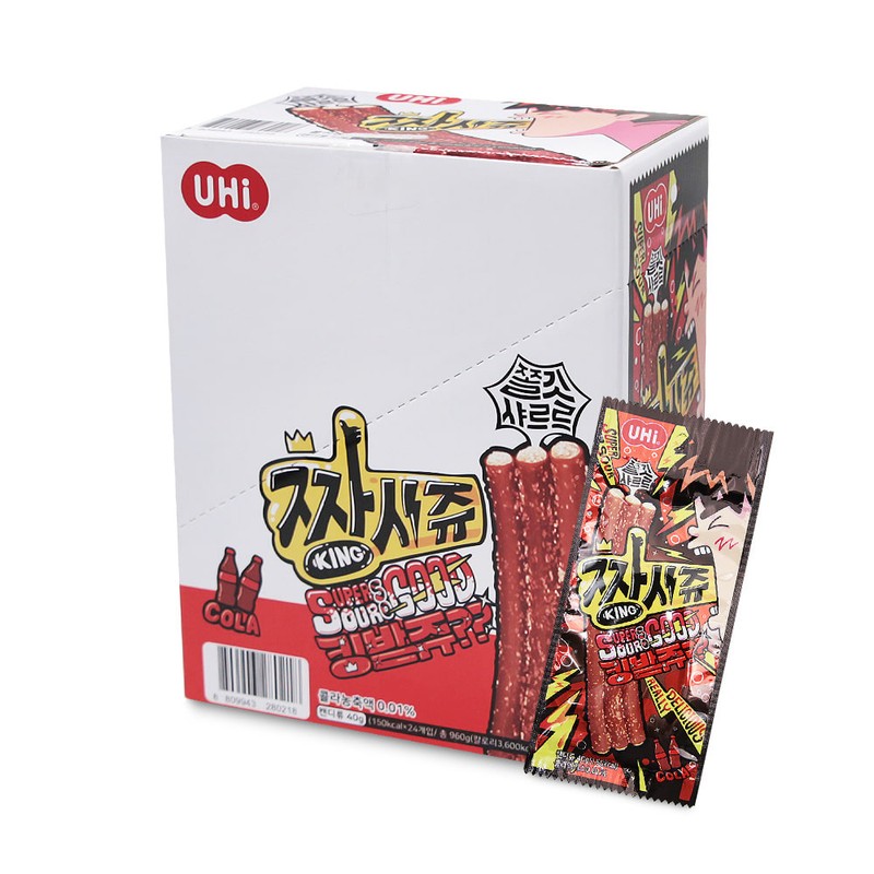 짱시쥬 콜라맛 40gx24개 1통 사우어 젤리