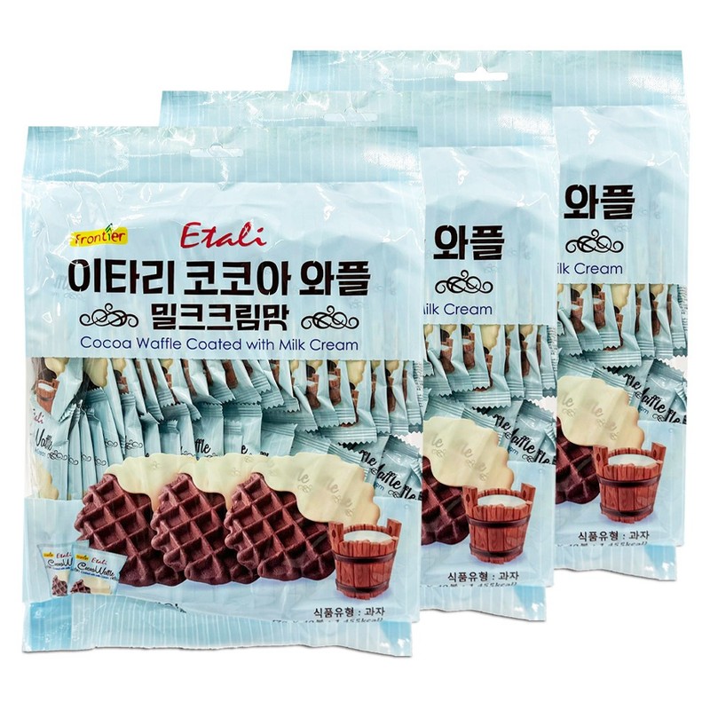 이타리 코코아 와플 밀크크림맛 40개입 280gx3개