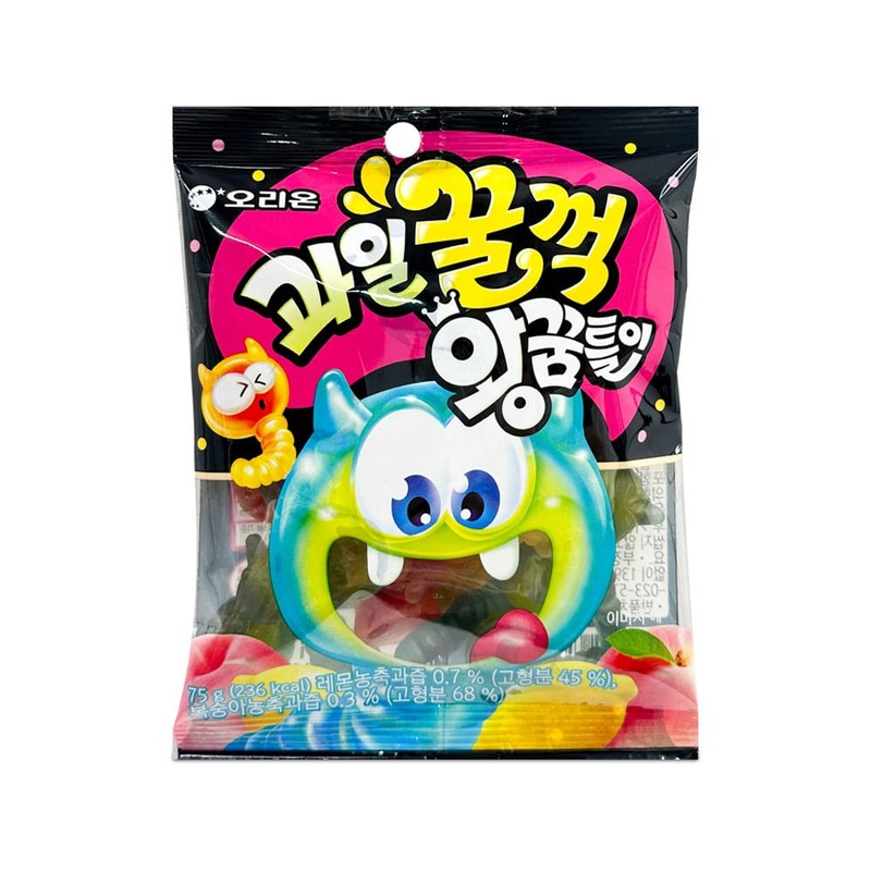 오리온 과일꿀꺽 왕꿈틀이 75g