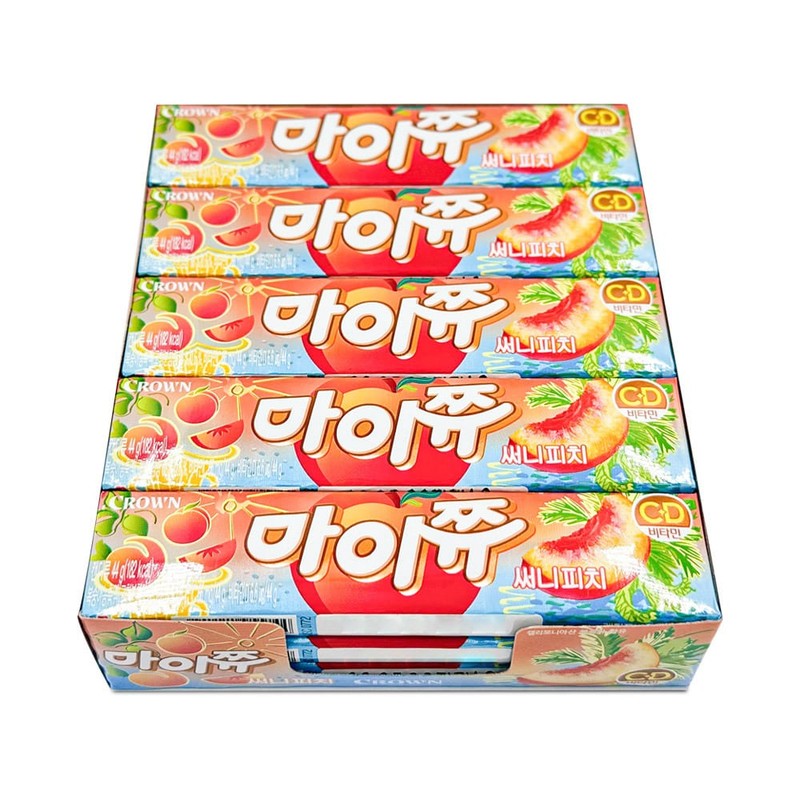 크라운 마이쮸 써니피치 44gx15개 1통