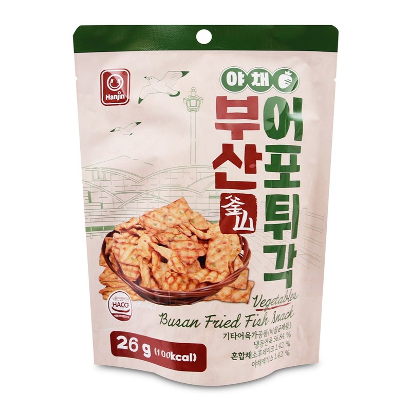 한진 부산 어포튀각 야채 26g 맥주안주 빠삭이 피쉬스낵