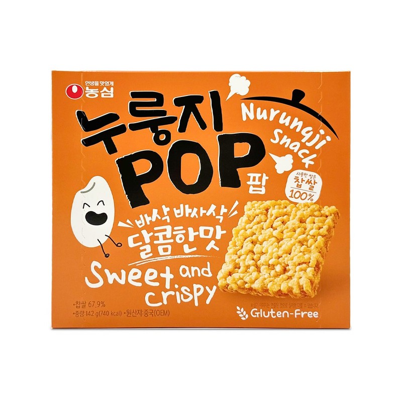 농심 누룽지팝 달콤한 맛 142g