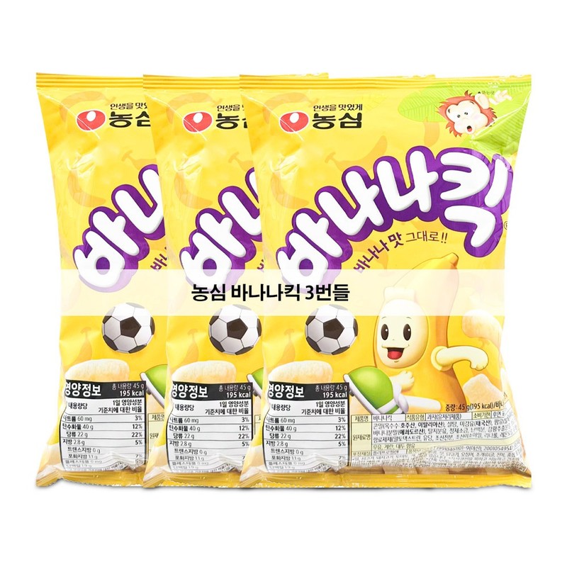 농심 바나나킥 45gx3번들