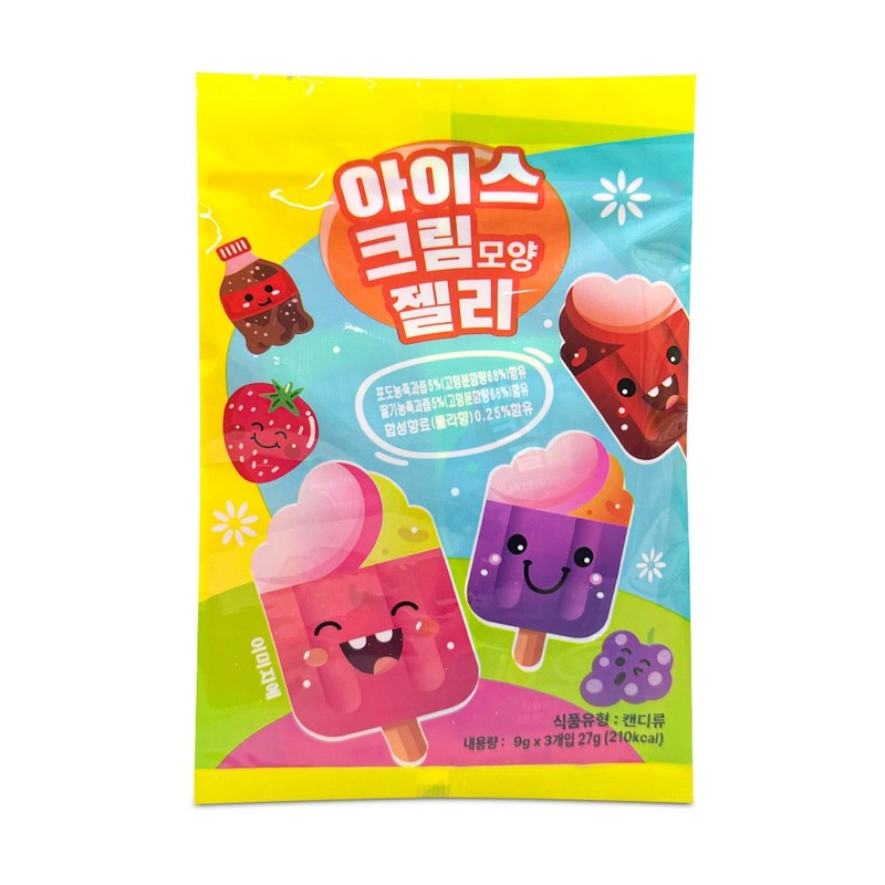 아이스크림 모양 젤리 27g 하드 모양 젤리
