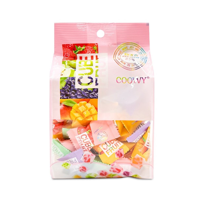 쿠위 큐브 후르츠 젤리 300g 네가지맛 어쏘티드 과일젤리