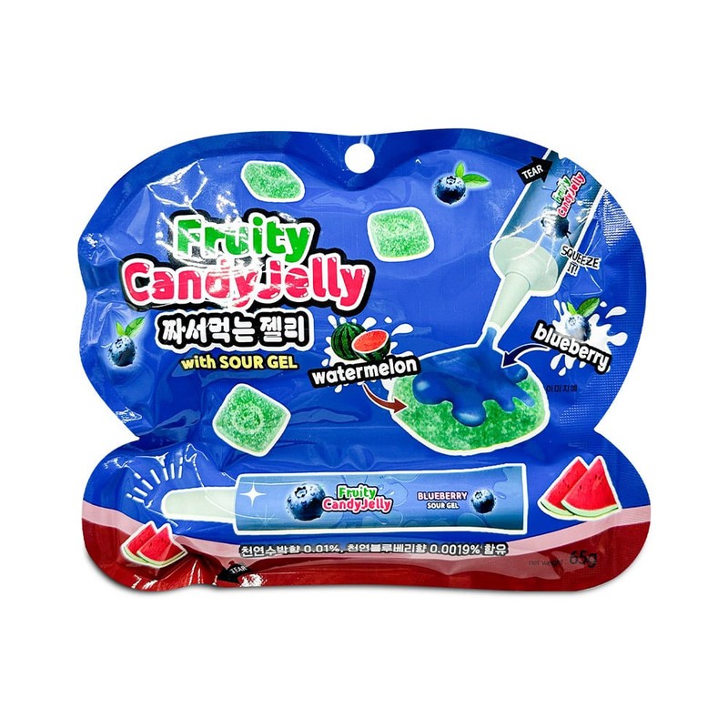 짜서 먹는 젤리 블루베리 수박 맛 65g