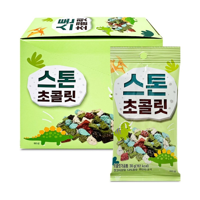 미성 스톤 초콜릿 30gx12개 1통 추억의 간식