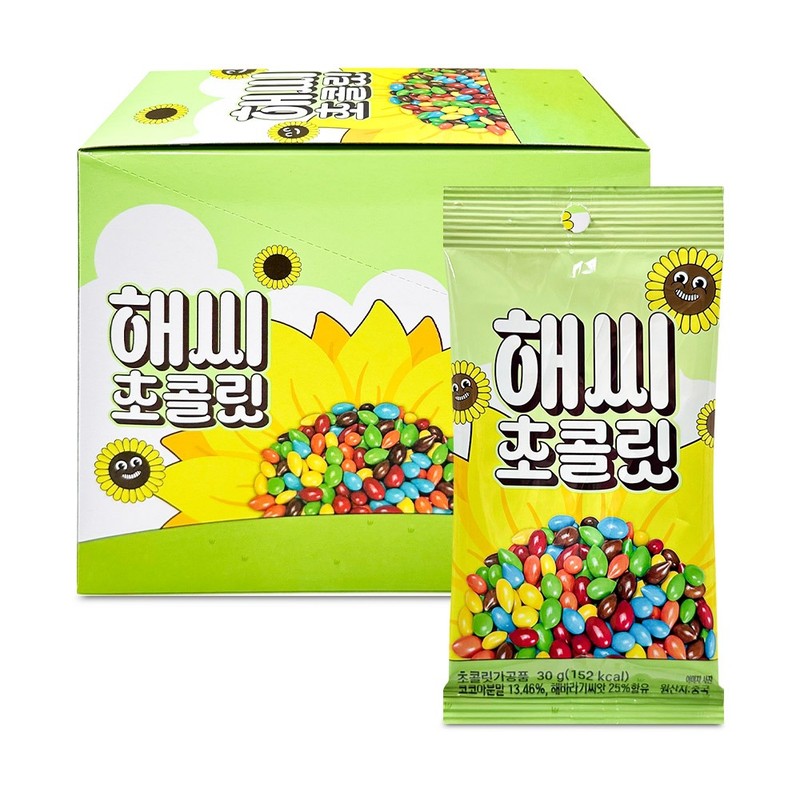 미성 해씨 초콜릿 30gx12개 1통 추억의 간식