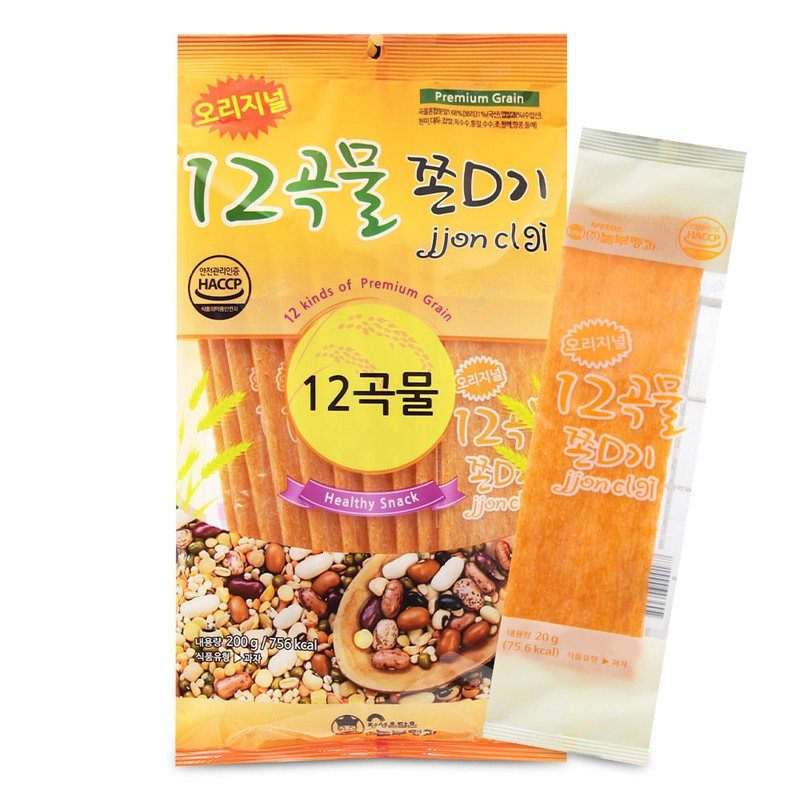놀부명과 12곡물 쫀디기 200g 20gx10개입 소비기한 26.07.06 쫀D기
