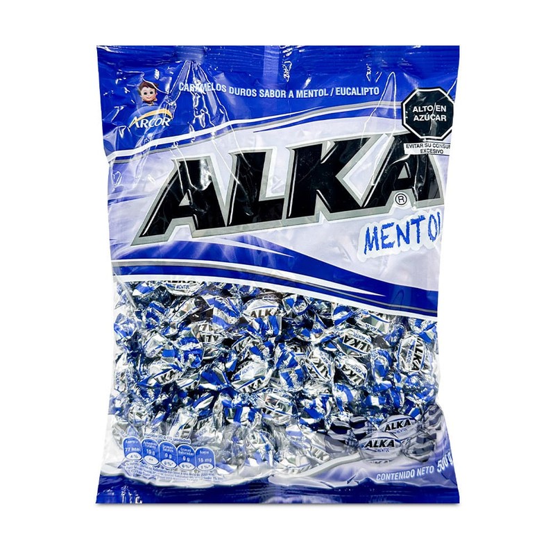 알카 멘톨 사탕 500g 대용량 벌크 사탕