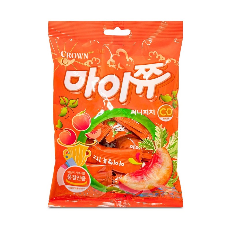 크라운 마이쮸 써니피치 100g