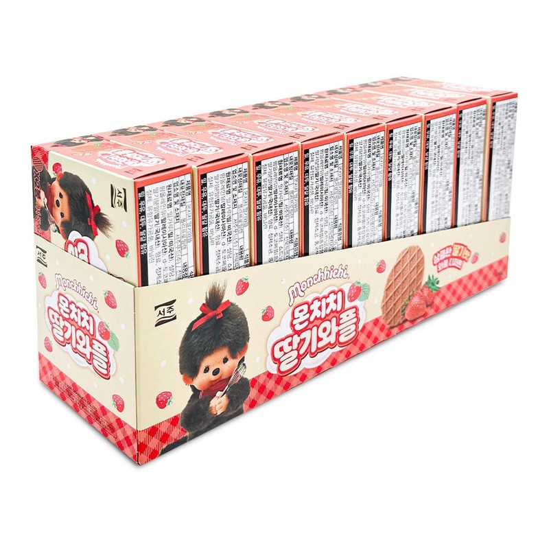 서주 몬치치 딸기와플 55g x 9개 1통