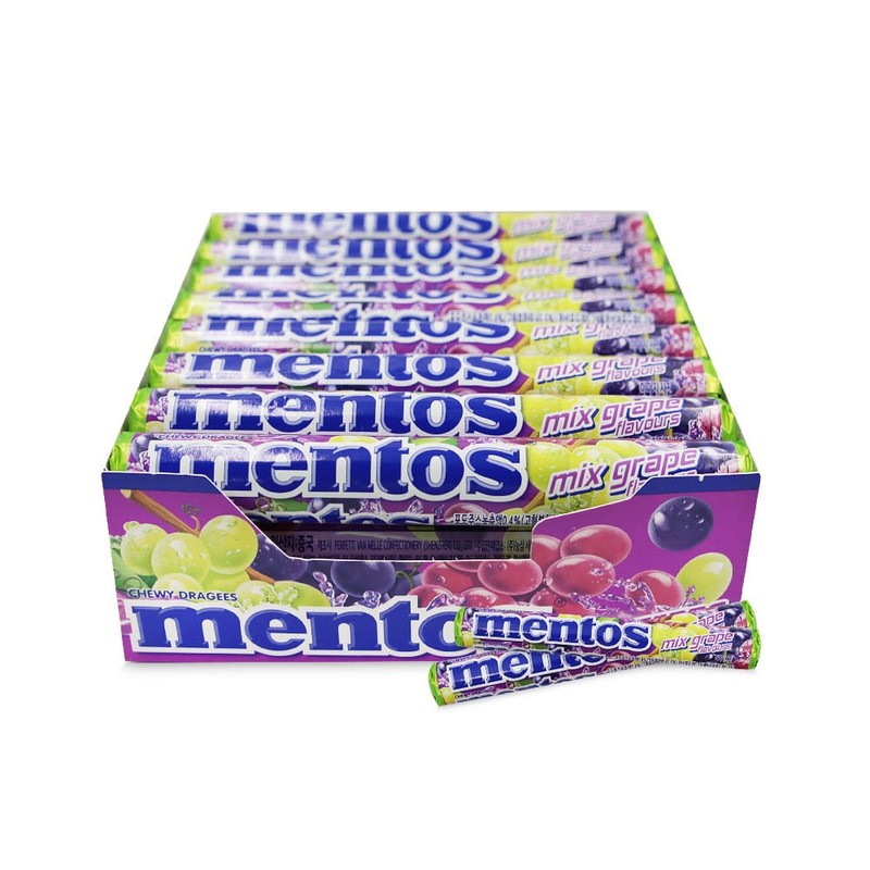 멘토스 믹스 그레이프 37.5g 24개