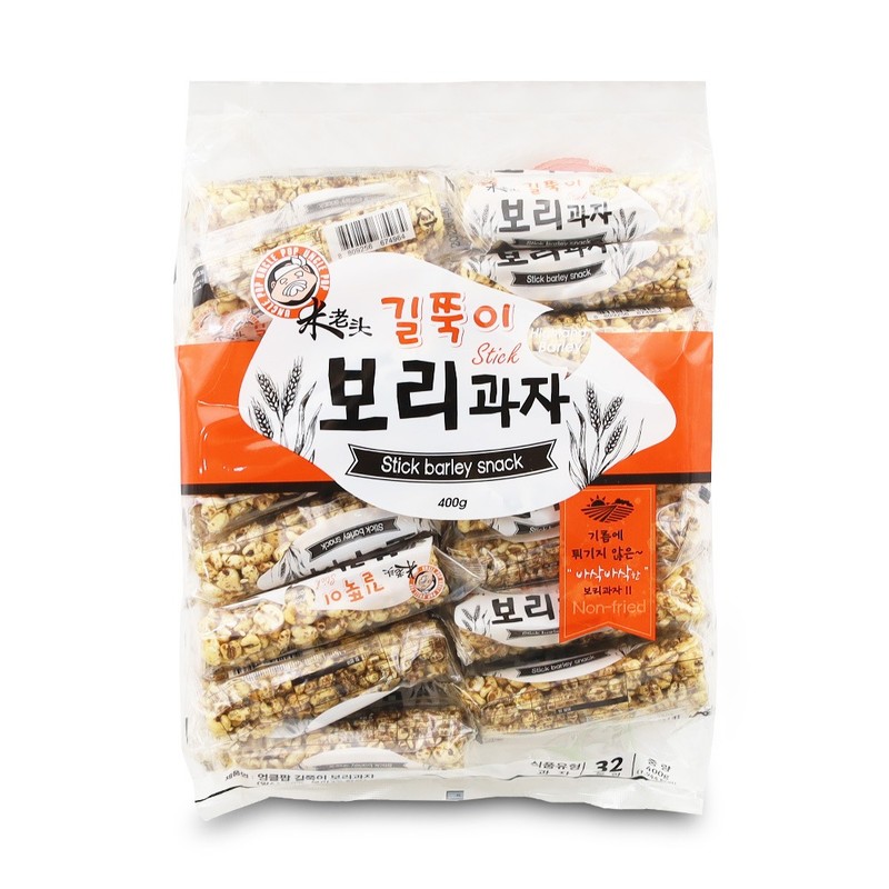 엉클팝 길쭉이 보리과자 400g