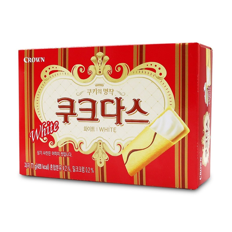 크라운 쿠크다스 화이트 77g