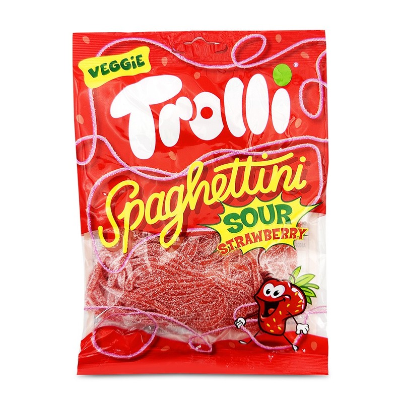 트롤리 스파게티니 사우어 딸기맛 100g