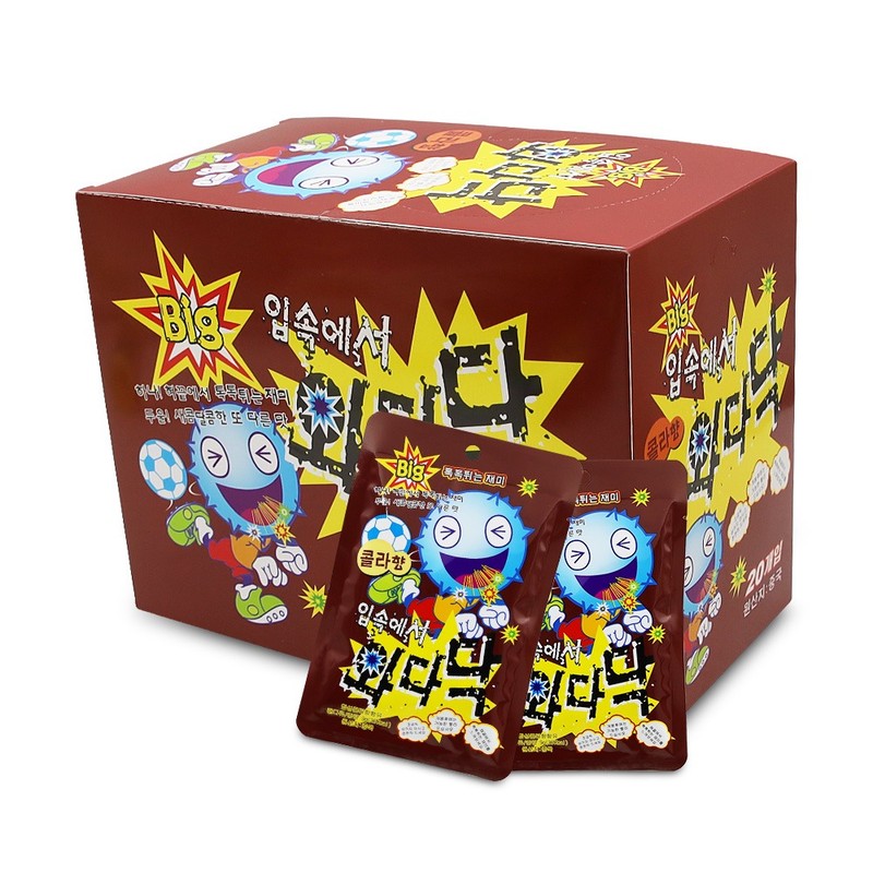 빅 입속에서 와다닥 콜라향 9gx20개 1통